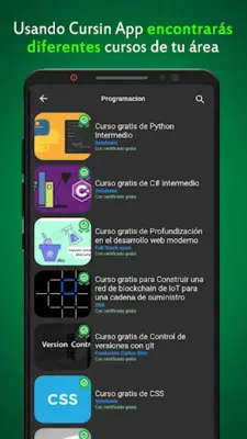 Cursin - Encuentra cursos android App screenshot 3